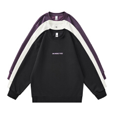 批发实拍2025秋冬新款重磅纯棉卫衣圆领男女中性款潮流立体字母印花