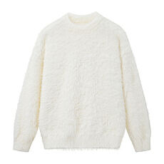 批发实拍2025秋冬新款潮牌圆领<b class='q'>毛衣</b><b class='q'>男士</b>宽松百搭懒惰风毛织上衣