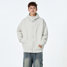 批发实拍2025秋季新款卫衣男连帽开衫潮流宽松休闲运动帅气外套上衣男