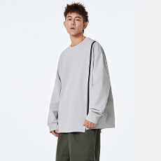 批发实拍2025秋季新款卫衣<b class='q'>男</b><b class='q'>开衫</b>假两件衬衫领潮流宽松休闲帅气衣服