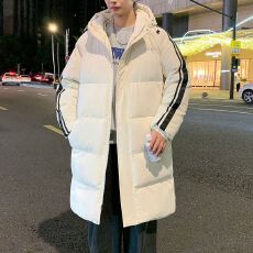 批发2025冬季新款棉服连帽加厚保暖中长款棉衣外穿防风军大衣外套