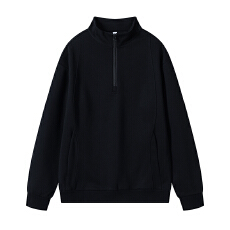 批发实拍2025秋冬新款立领半拉链<b class='q'>卫衣</b>男宽松舒适<b class='q'>潮牌</b>休闲百搭结构款