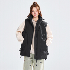 批发秋冬装新款棉服马甲男女中性款宽松版型百搭款立领保暖休闲外套