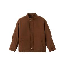 批发立领加厚棉服男纯色日系复古宽松男士夹克夹棉外套潮流百搭休闲