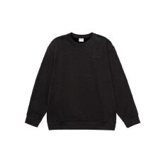 批发加绒加厚保暖御寒圆领卫衣男简约刺绣复古潮流宽松打底衫