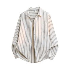 批发实拍2026新款条纹<b class='q'>衬衫</b><b class='q'>男士</b>日系复古翻领宽松开衫<b class='q'>衬衣</b>外套百搭休闲