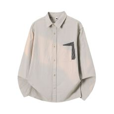 批发实拍2026新款<b class='q'>长袖</b><b class='q'>衬衫</b><b class='q'>男士</b>翻领工装宽松<b class='q'>衬衣</b>外套日系复古潮流时尚