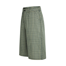 批发<b class='q'>美式</b>复古简约百搭廊型六分格子裤男女夏季通勤<b class='q'>休闲</b>宽松七分短裤子