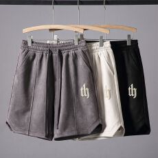 实拍潮牌麂皮绒短裤男2026夏季新款宽松百搭韩版五分裤男