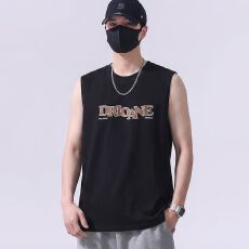 批发实拍2026夏季新款纯棉无袖T恤背心男宽松百搭舒适透气坎肩背心