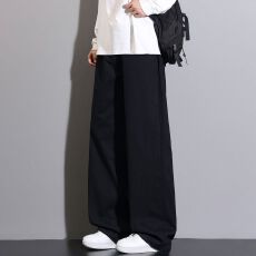 实拍2026秋冬新款美式洗水纯棉直筒休闲裤男潮流宽松百搭阔腿裤