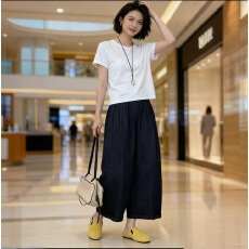 批发春夏宽松大码<b class='q'>哈伦</b>裤老爹裤民族风宽松女<b class='q'>牛仔裤</b>