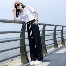 批发2026年夏季凉感来赛尔天丝牛仔阔腿裤窄板阔腿裤裤