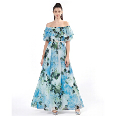 批发工厂自营 零束缚  印花连衣裙