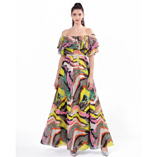 批发工厂自营 零束缚  印花连衣裙