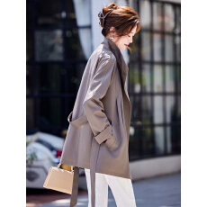 批发<b class='q'>风衣</b>外套女中长款春秋2025新款时尚高端<b class='q'>品牌</b>洋气百搭女士立领上衣