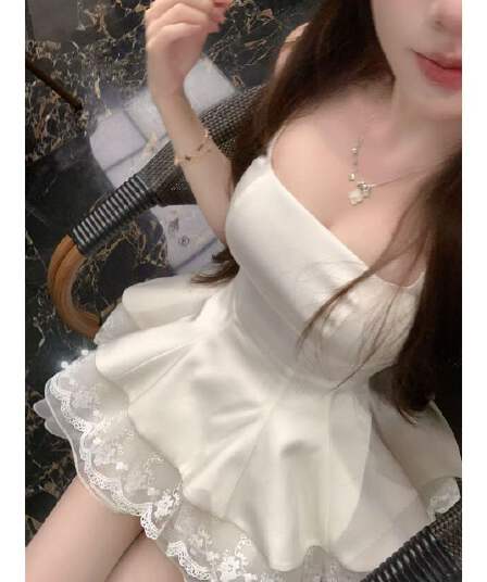 루이 茜 웨이 Sher S 선명한 천 골드 여름 천 금빛 바람 이슬 생각하기 같은 단락 디자인 드레스 r66666h