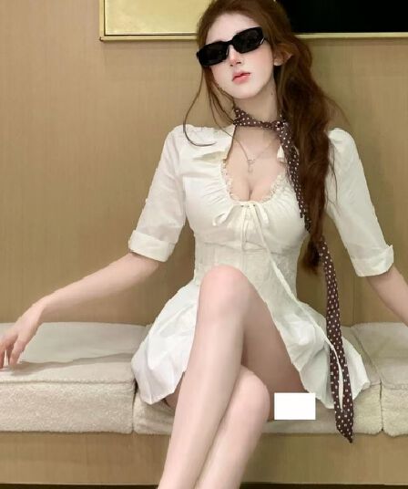 루이 茜 웨이 Sher S 한 부서 유럽 니켈 여름 한국 스타일 천 금빛 바람 작은 대중 디자인 드레스 r66833h