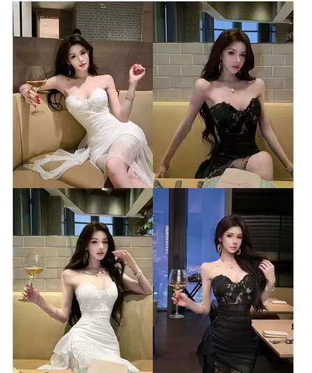 먼지 덩 덩 가시 팬텀 프랑스식 순수한 욕망 디자인 센스 레이스 싸움 망사 드레스 d26q81509