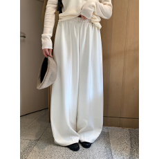批发实物图已更新◆冬季保暖羊绒直筒<b class='q'>休闲</b>裤女韩版简约时尚阔腿长裤