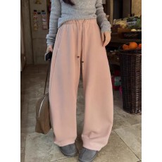 批发实物图已更新◆<b class='q'>婴儿</b>绒卫裤2025冬高腰阔腿运动裤韩版时尚两穿<b class='q'>裤子</b>