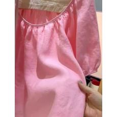 批发潮牌一线<b class='q'>品牌</b>折扣捡漏泡泡短袖衬衫女夏季粉色休闲宽松娃娃衫上衣