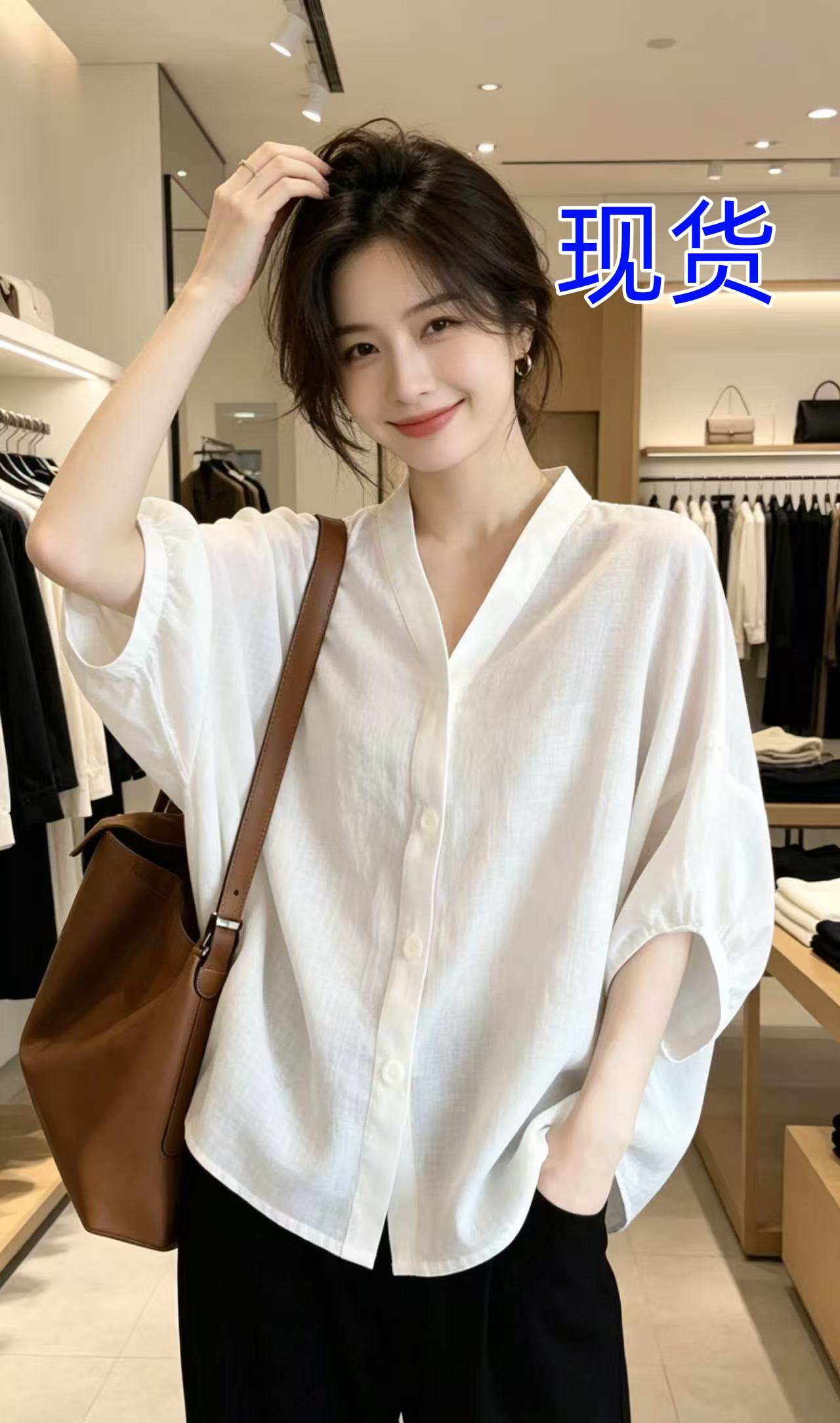 작은 대중 익스트림 제인 바람 화이트 아마 자외선 차단 맨위 2026 여름 새로운 고급 센스 외국 가스 아름다운 루즈핏 셔츠