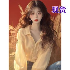 批发雪纺衬衫2026早春新款女装<b class='q'>甜美</b>公主风独特超好看长袖上衣