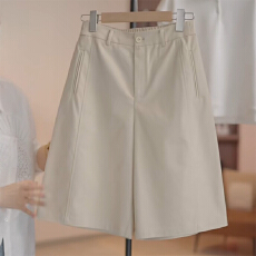 批发2026夏季薄款高腰显瘦五分阔腿短<b class='q'>裤</b>女<b class='q'>大码</b>胖mm梨型小个子休闲中<b class='q'>裤</b>