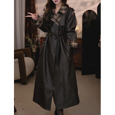 批发韩版高级设计感中长款风衣外套女士2026秋季新款时尚洋气百搭大衣