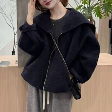 批发2026秋新款韩系休闲设计感大翻领外套女<b class='q'>通勤</b>百搭洋气显瘦潮流上衣