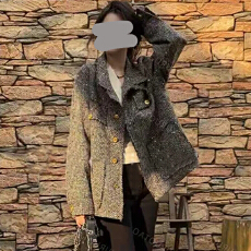 批发时尚套装女2026年春秋新款韩版时尚高级感<b class='q'>外套</b>高腰阔腿裤两件套