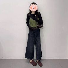 批发高级感时尚套装女春秋针织<b class='q'>吊带</b><b class='q'>背心</b>女叠穿打底衫上衣<b class='q'>牛仔</b>裤三件套