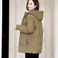 批发官图羽绒棉服2025年新款冬季小个子加厚棉衣女装中长款外套潮
