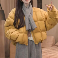 2025冬季新款纯色设计感针织围巾女时尚减龄气质百搭潮流通勤围巾