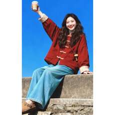 批发韩版高级感棉服外套女2025秋冬中式元素日常显瘦清爽氛围感衣服
