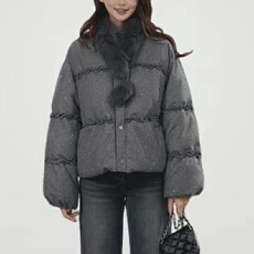 批发流行爆款冬季新款棉服女2025高端洋气小个子<b class='q'>时尚</b>百搭<b class='q'>潮流</b>棉衣外套