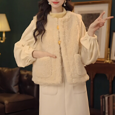 批发两面穿复古宽松外套女2025时尚气质小个子<b class='q'>韩版</b>显瘦百搭拼接马甲