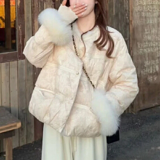 批发新中式轻奢风棉服女2026秋冬季复古气质国风保暖清冷设计感外套