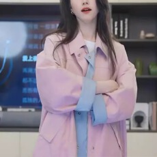 批发2025年<b class='q'>春</b>季新款双面穿风衣时尚百搭潮流小众设计感女装上衣长袖