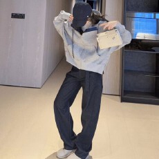 批发连帽纯色卫衣外套女春秋2026小众新款小个子俏皮活泼夹克流行爆款