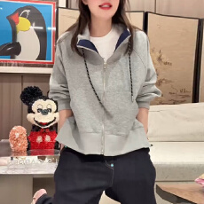 批发连帽纯色卫衣外套女春秋2026小众新款小个子俏皮活泼夹克流行爆款