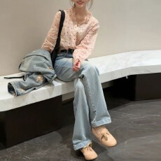 批发宝藏波点2026早春高级感波点<b class='q'>衬衫</b>时髦洋气减龄高级感薄款<b class='q'>衬衣</b>