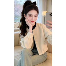 批发伦敦<b class='q'>街头</b>宽松百搭气质慵懒风外套女2026春季新款拼接上衣