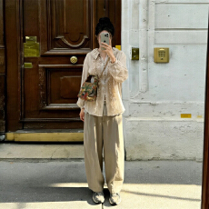 批发时尚显瘦气质网红套装女2026春秋新款高级百搭宽松上衣裤子两件套