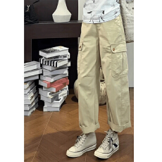 批发百搭显白阔腿休闲裤女款2026<b class='q'>春</b>秋新款宽松版型日常出街舒适松弛感