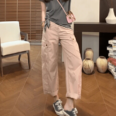 批发百搭显白阔腿休闲裤女款2026<b class='q'>春</b>秋新款宽松版型日常出街舒适松弛感