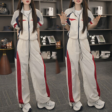 批发韩系一整套穿搭女2026<b class='q'>春</b>秋新款时尚简约风长袖外套阔腿裤减龄套装