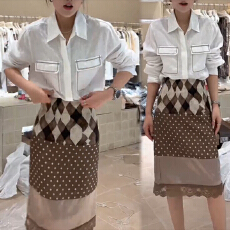 批发韩系<b class='q'>休闲</b>风时尚潮流<b class='q'>套装</b>女2026年春秋新款慵懒简约上衣裙子两件套