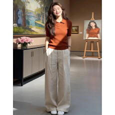 批发复古港风纯色设计感短袖针织衫女2026夏季新款氛围感<b class='q'>甜美</b>显瘦衣服